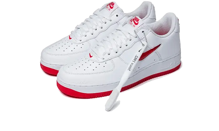 Nike Air Force 1 Low '07 Retro Color of the Month Jewel Swoosh University Red VOSneakers