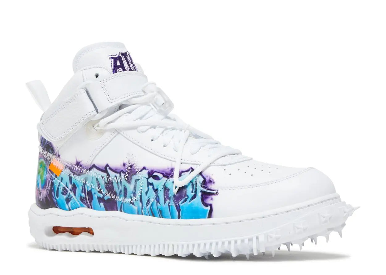 Nike Air Force 1 Mid Off-White Graffiti White Nike