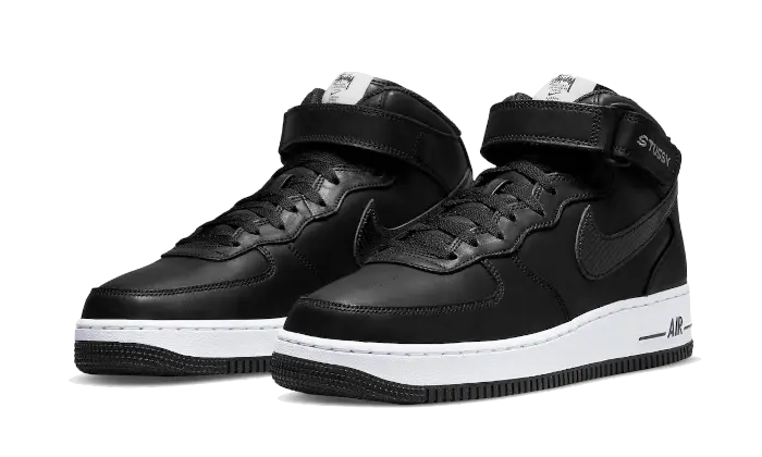 Nike Air Force 1 Mid Stussy All Black VOSneakers