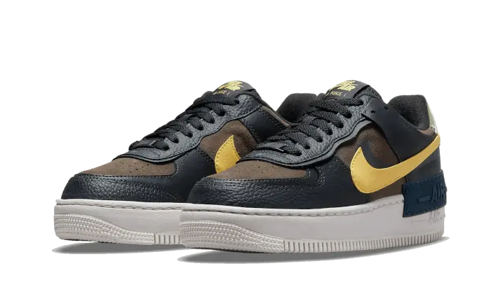 Nike Air Force 1 Shadow Black Brown Yellow Nike