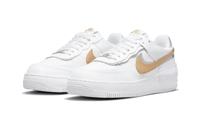 Nike Air Force 1 Shadow White Metallic Gold Nike