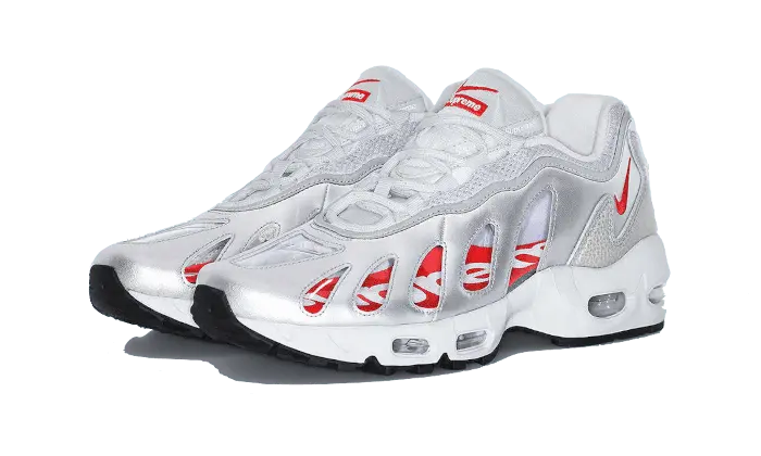 Nike Air Max 96 Metallic Silver Supreme Nike