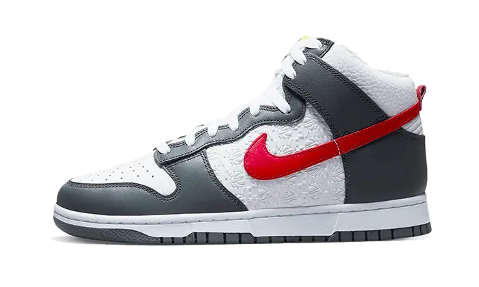 Nike Dunk High Embossed Basketball Grey Red Nike