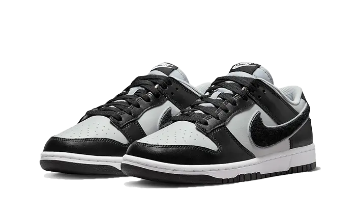 Nike Dunk Low Chenille Swoosh Grey Black VOSneakers