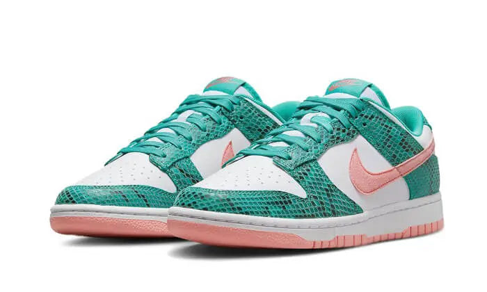 Nike Dunk Low Snakeskin Washed Teal Bleached Coral VOSneakers