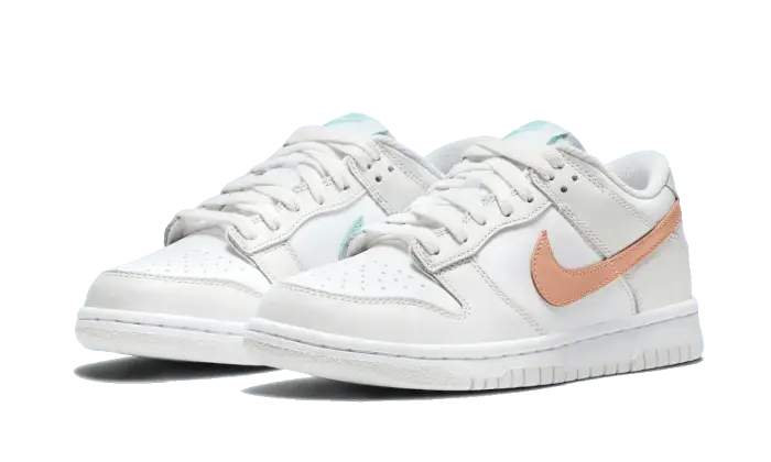 Nike Dunk Low White Bone Peach Aqua Nike