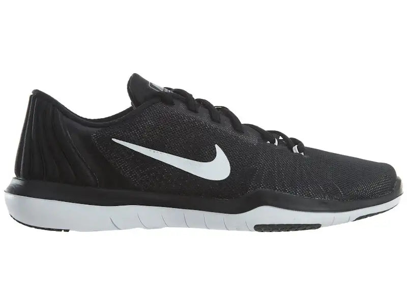 Nike Flex Supreme Tr 5 Black White-Pure Platinum (Women's) - VOSneakers