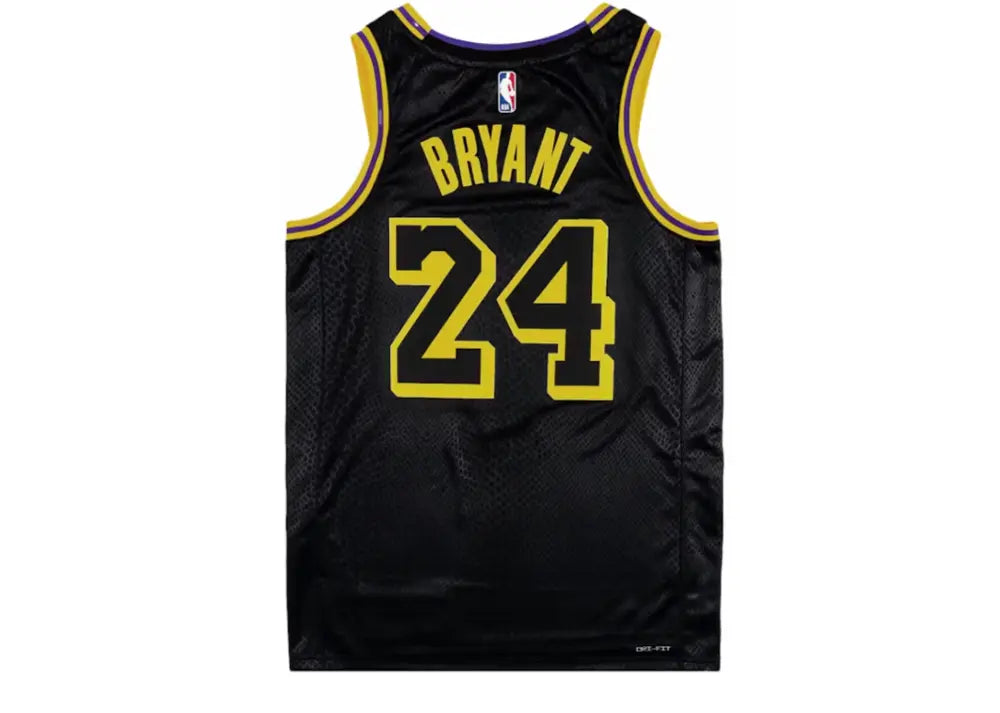 Nike Kobe Mamba Mentality Los Angeles Lakers City Edition Swingman Jersey Black Nike