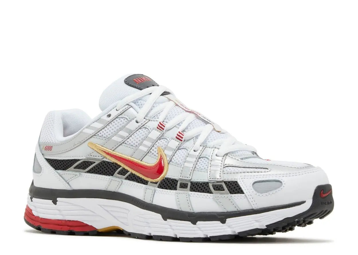 Nike P-6000 Platinum Varsity Red Nike