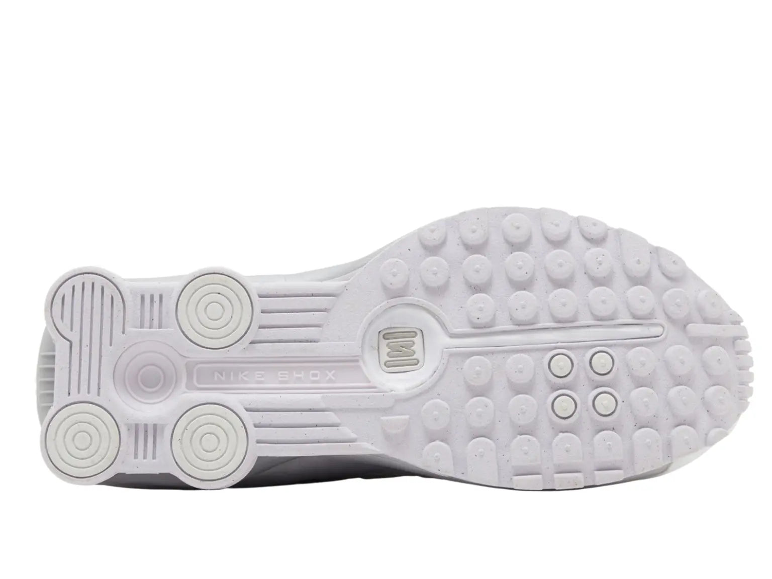 Nike Shox R4 White Metallic Platinum Barely Grape (Femme) Nike