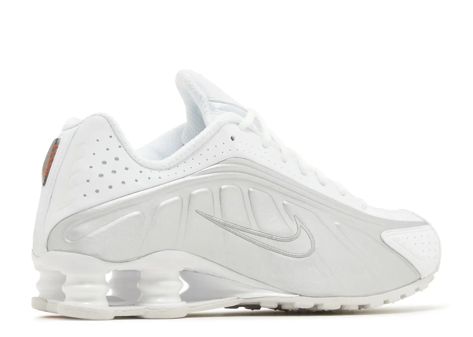 Nike Shox R4 White Metallic Silver Nike