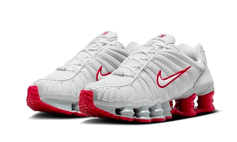 Nike Shox TL Platinum Tint Gym Red Nike
