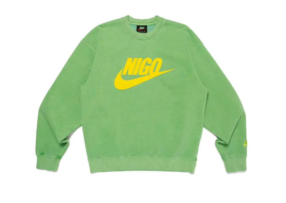 Nike x Nigo NRG Fleece Crew Sweatshirt Green Nike