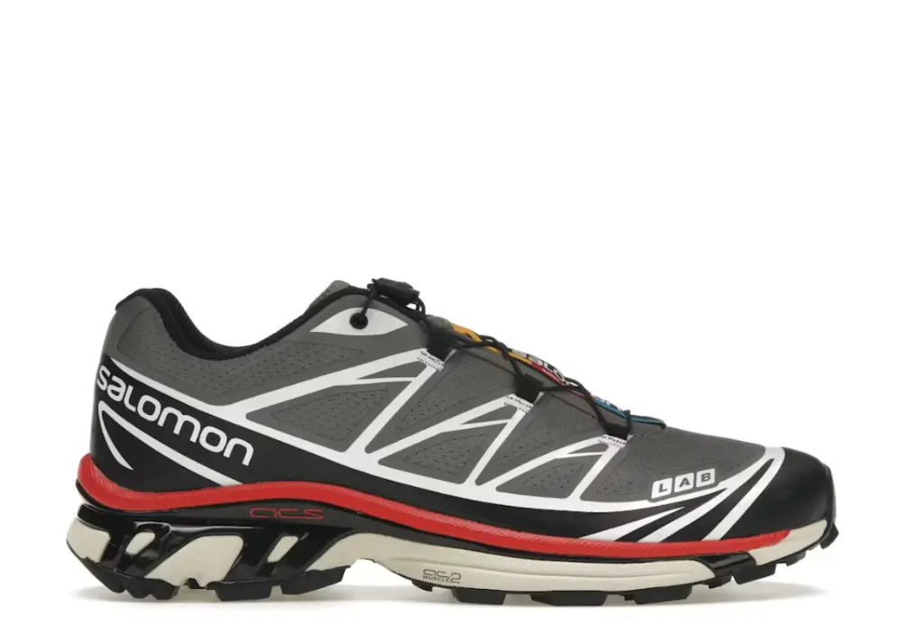 Salomon XT-6 Pewter Aurora Red Salomon