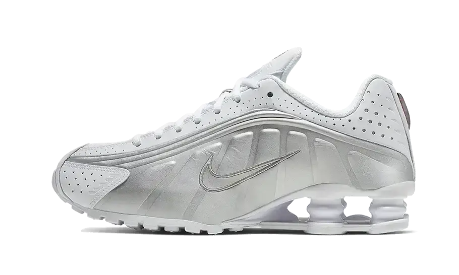 Shox R4 White Metallic Silver VOSneakers