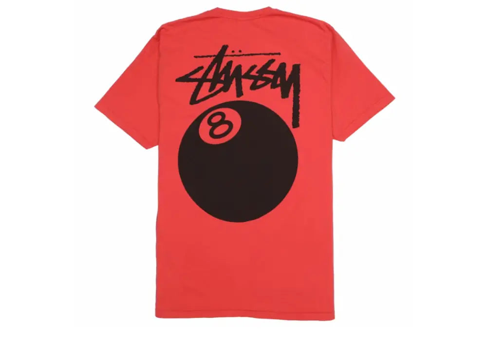 Stussy 8 Ball Pigment Dyed Tee Guava Stussy