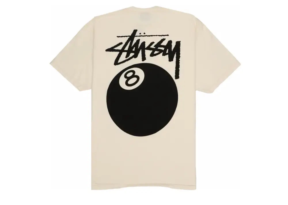 Stussy 8 Ball Pigment Dyed Tee Natural Stussy