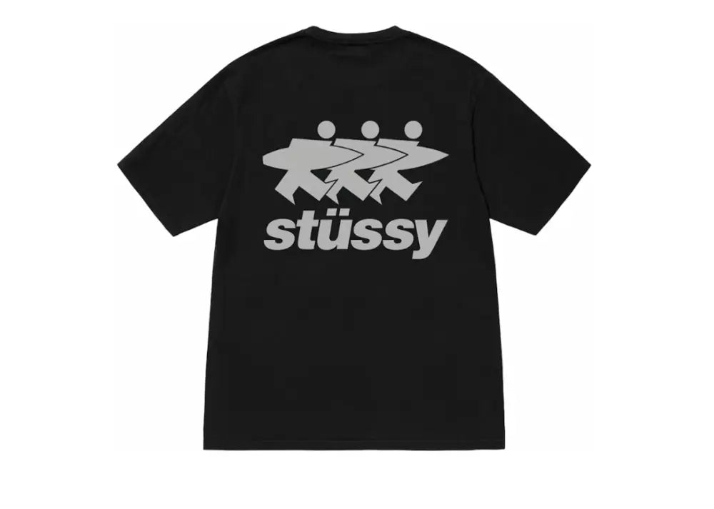 Stussy Surfwalk Pigment Dyed Tee Black Stussy