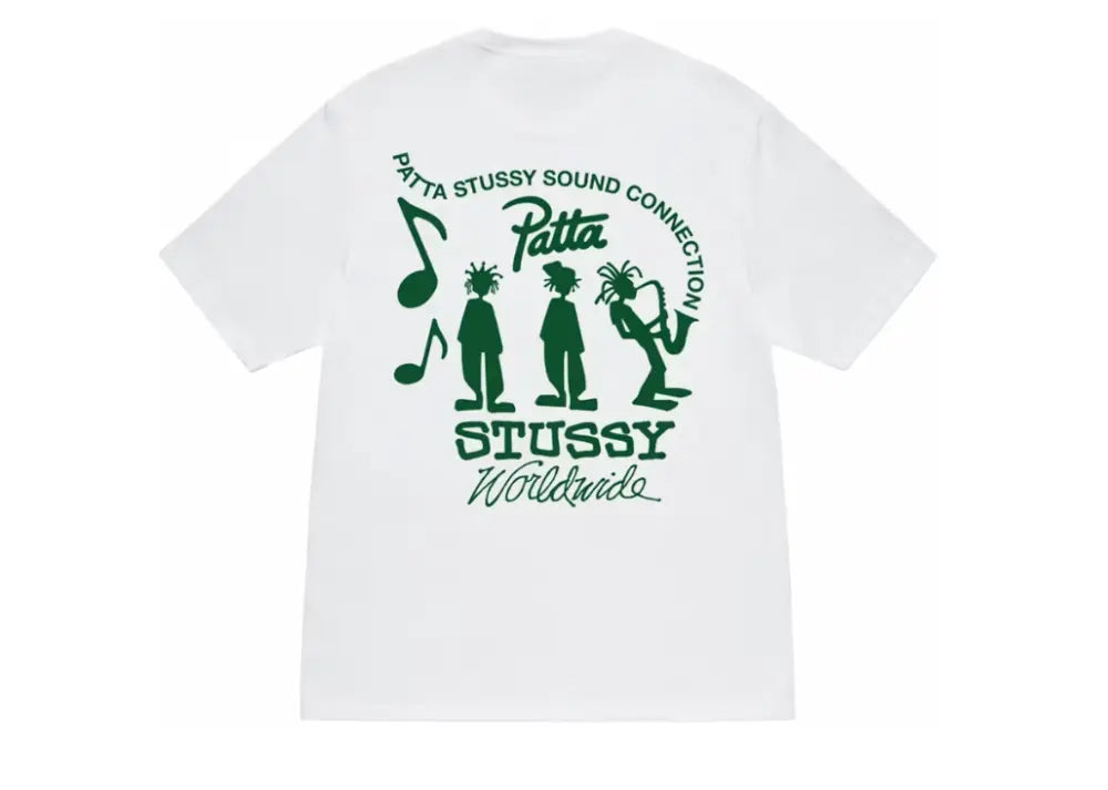 Stussy x Patta Sound Connection Tee White Stussy