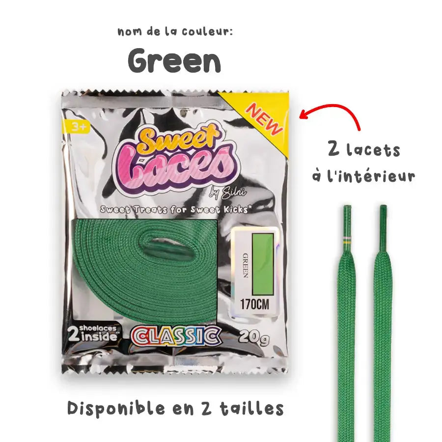Sweetlaces Classic: Green VOSneakers