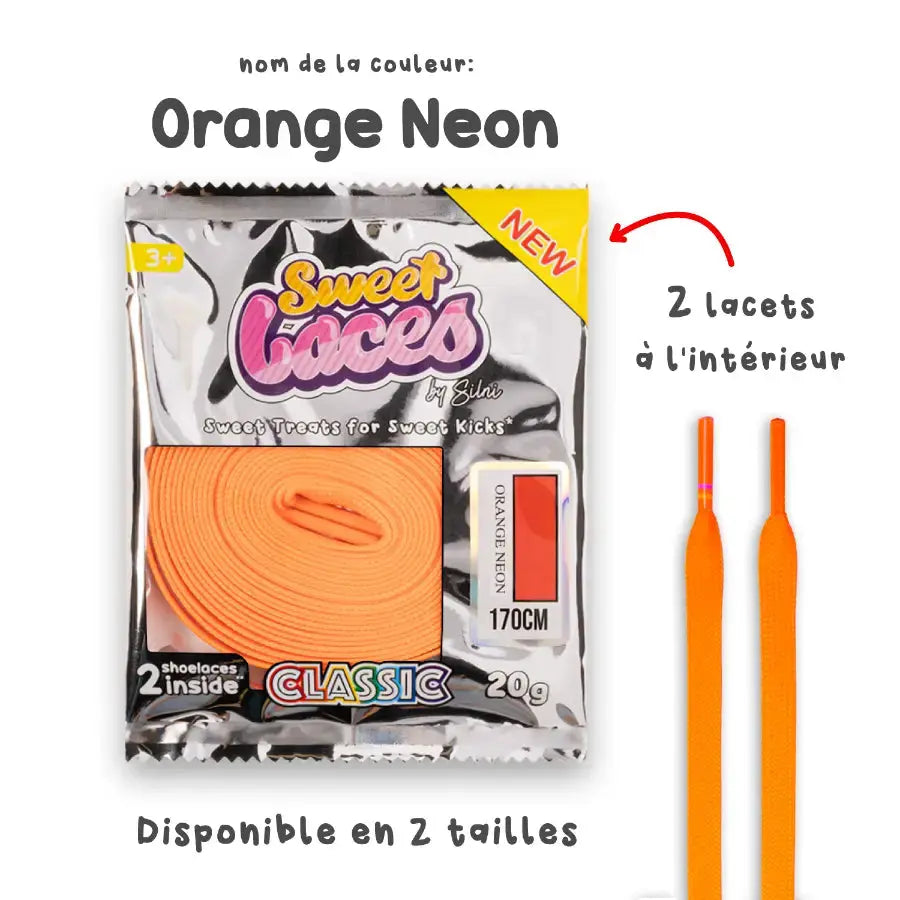 Sweetlaces Classic: Orange Neon VOSneakers