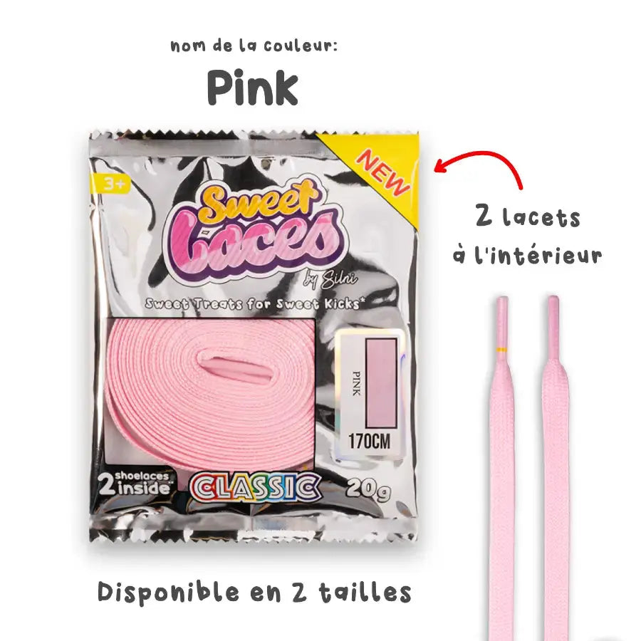 Sweetlaces Classic: Pink VOSneakers