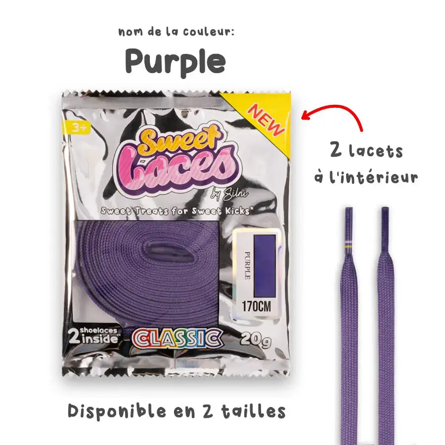 Sweetlaces Classic: Purple VOSneakers