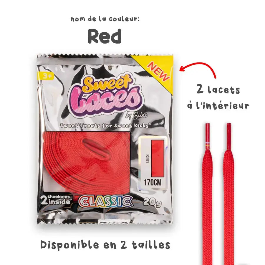 Sweetlaces Classic: Red VOSneakers