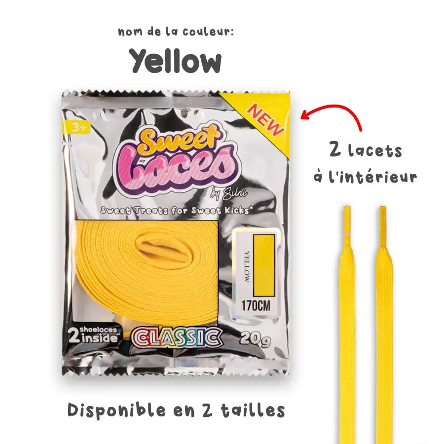 Sweetlaces Classic: Yellow VOSneakers