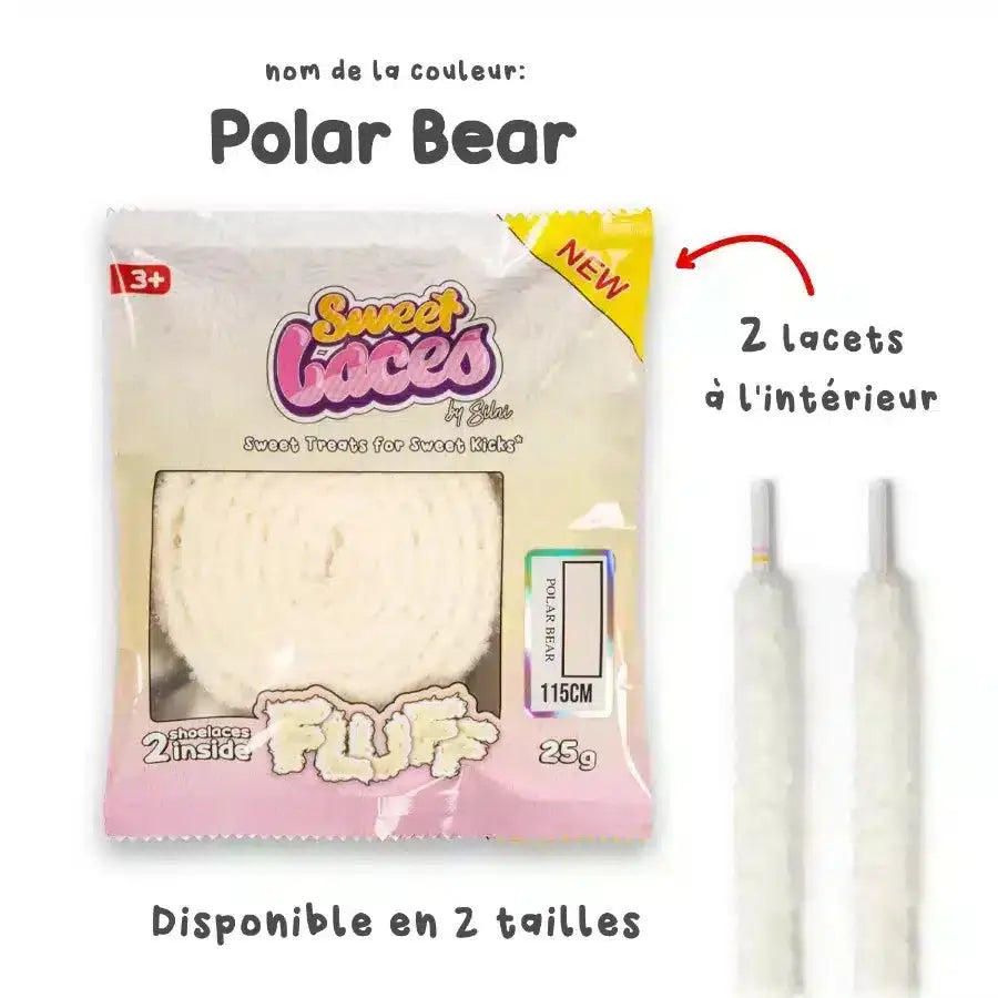 Sweetlaces Fluff: Polar Bear VOSneakers