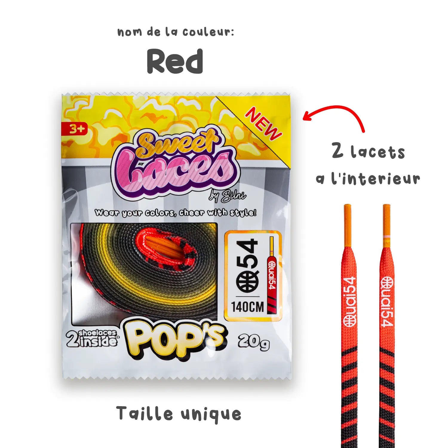 Sweetlaces Pop's: Quai 54 End Red VOSneakers
