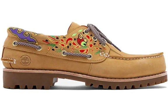 Timberland 3-Eye Classic Lug Handsewn Boat Shoe CLOT Wheat Timberland