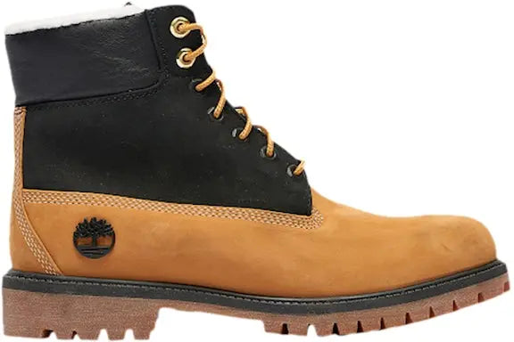 Timberland 6" Premium Boot Shearling Wheat Black (GS) Timberland