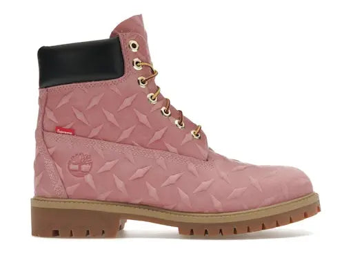 Timberland 6" Premium Waterproof Boot Supreme Diamond Plate Pink Timberland