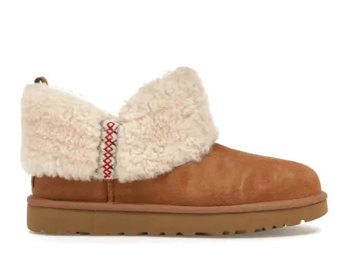 UGG Classic Ultra Mini Boot Heritage Braid Chestnut (Women's) UGG