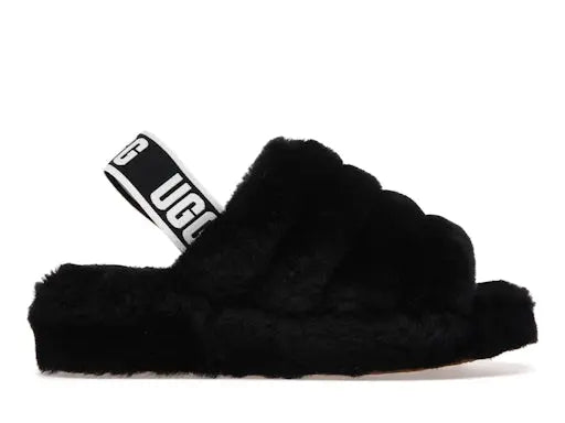 UGG Fluff Yeah Slide Black (Women's) UGG