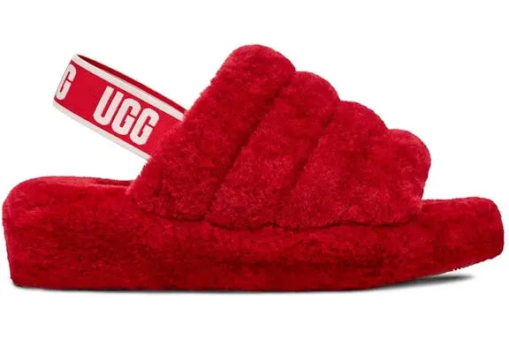 UGG Fluff Yeah Slide Ribbon Red (Women's) UGG