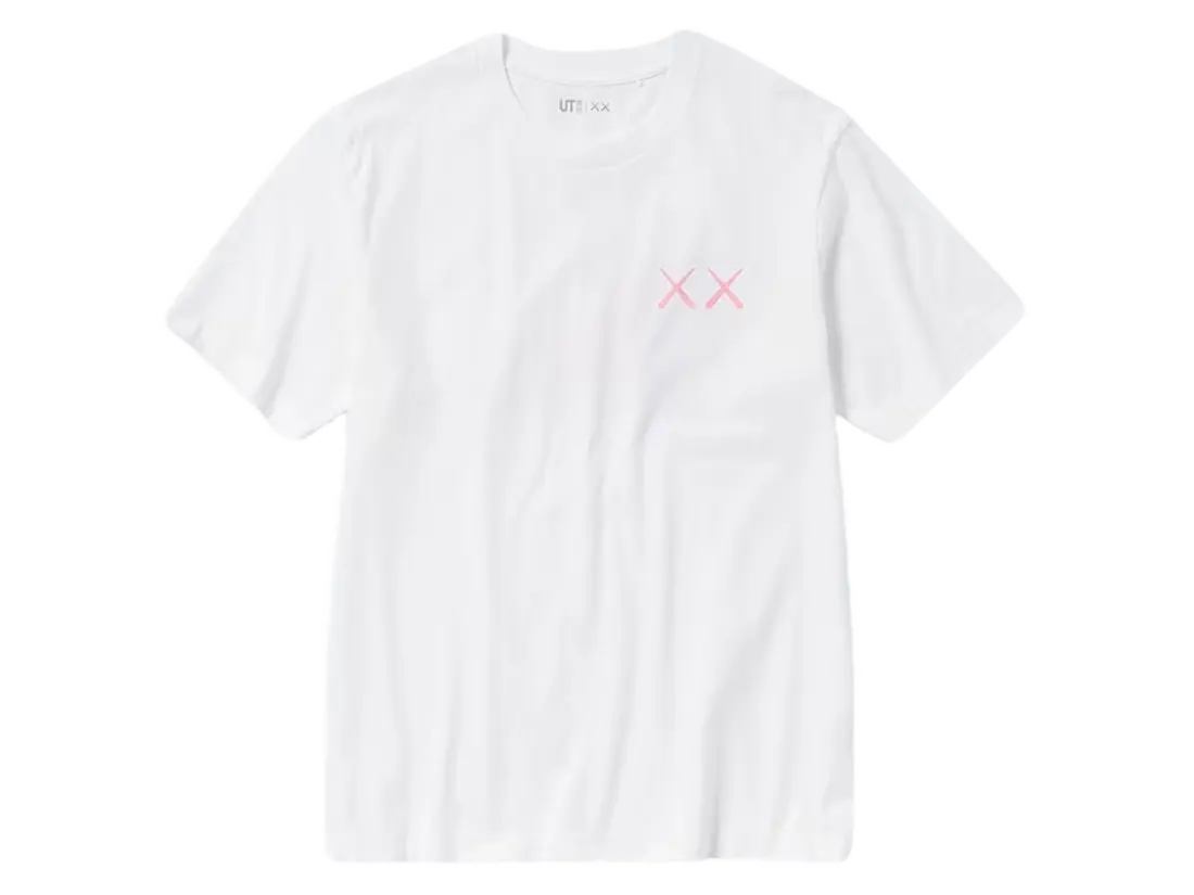 Uniqlo T-Shirt KAWS Pink Graphic VOSneakers