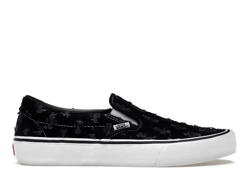 Vans Slip-On Supreme Hole Punch Denim Black - VOSneakers