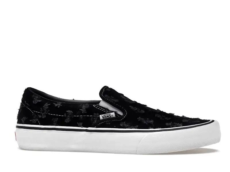 Vans Slip-On Supreme Hole Punch Denim Black - VOSneakers