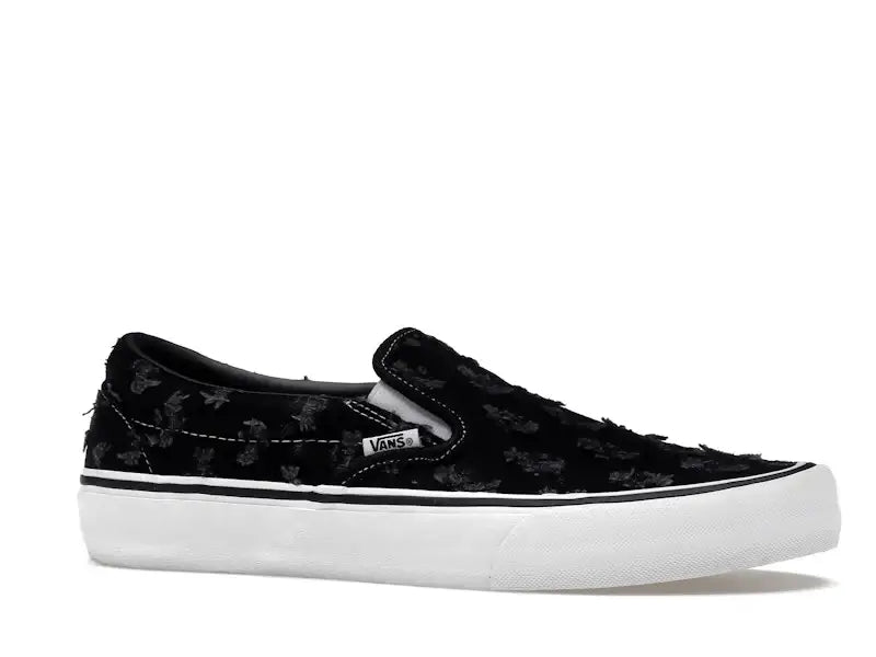 Vans Slip-On Supreme Hole Punch Denim Black - VOSneakers
