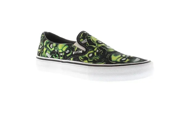 Vans Slip-On Supreme Skull Pile (Green) - VOSneakers