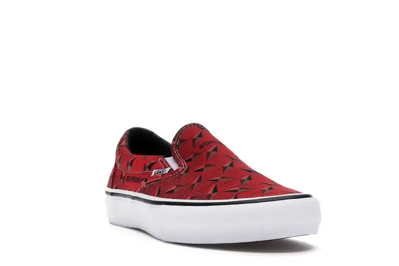 Vans Slip-On Supreme Diamond Plate Red - VOSneakers