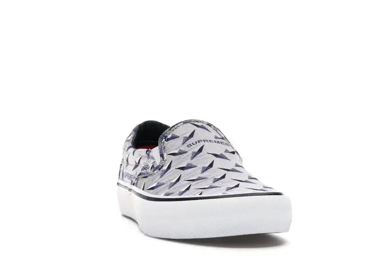 Vans Slip-On Supreme Diamond Plate White - VOSneakers