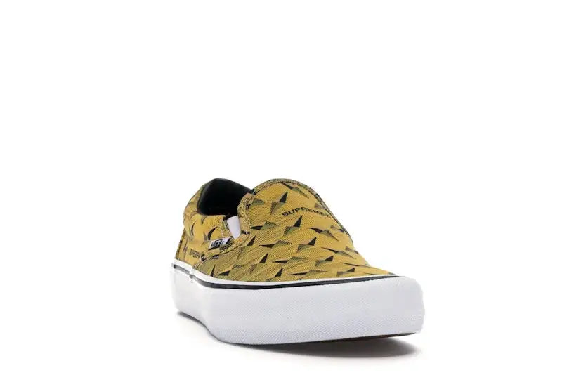 Vans Slip-On Supreme Diamond Plate Yellow - VOSneakers