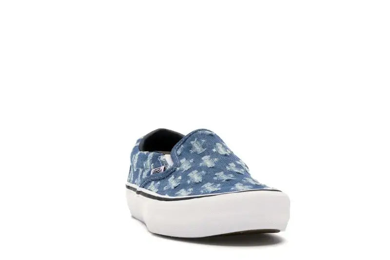 Vans Slip-On Supreme Hole Punch Denim Blue - VOSneakers