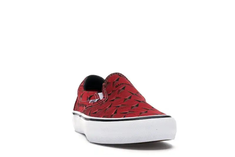 Vans Slip-On Supreme Diamond Plate Red - VOSneakers
