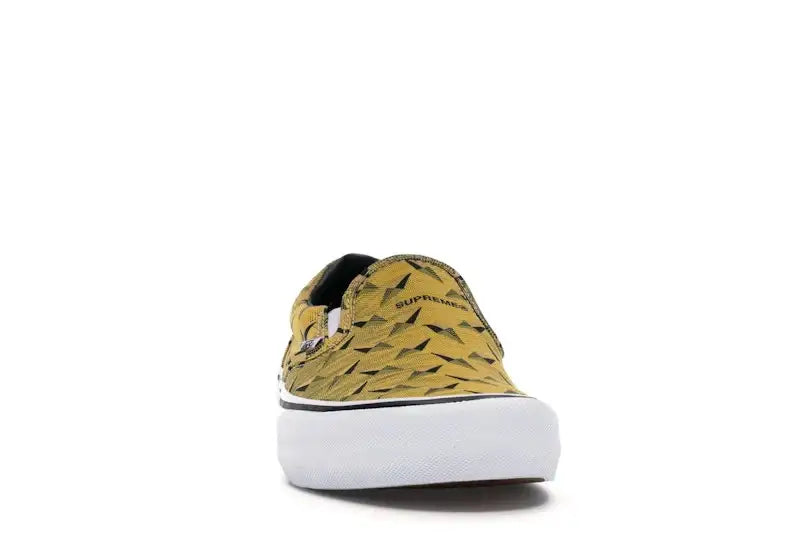 Vans Slip-On Supreme Diamond Plate Yellow - VOSneakers