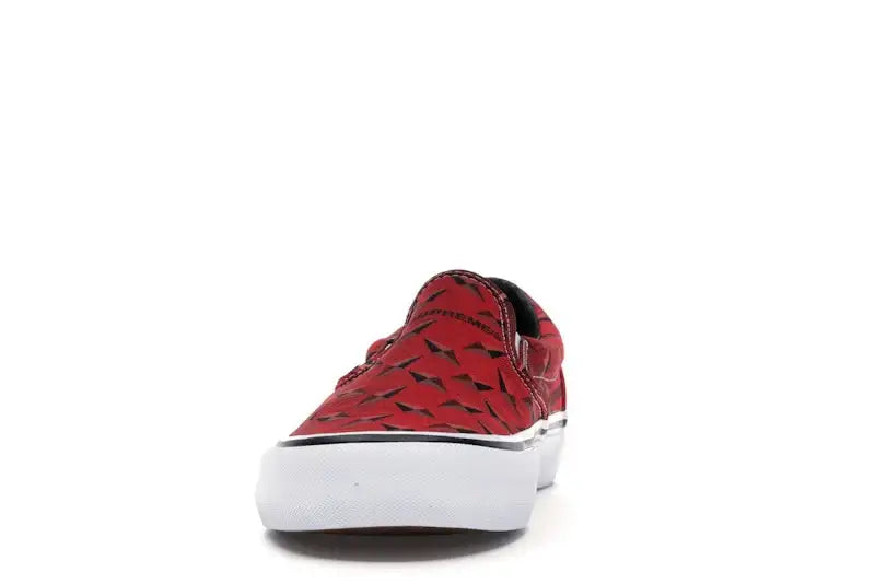 Vans Slip-On Supreme Diamond Plate Red - VOSneakers