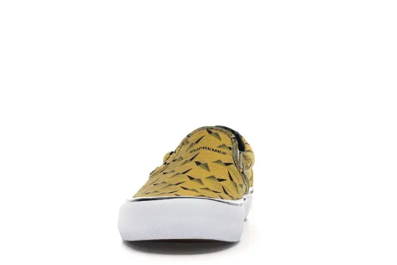 Vans Slip-On Supreme Diamond Plate Yellow - VOSneakers